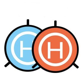 55cm  110Apron 75Cm Portable Folding 90Cm Landing Pad Apron UAV Outdoor Coordinate Pad (Option: 55CM)