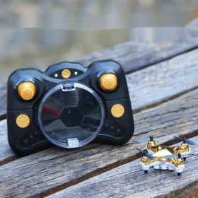 High-Definition Aerial Remote Control Aircraft Fixed Height Toy (Option: Bright gold-Standard)