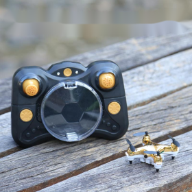 High-Definition Aerial Remote Control Aircraft Fixed Height Toy (Option: Bright gold-Aerial photography)