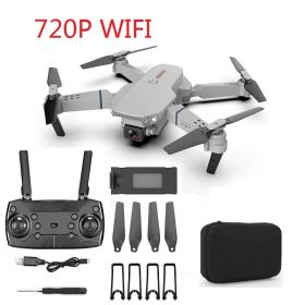 Folding high-definition aerial quadcopter (Option: Grey 720P)