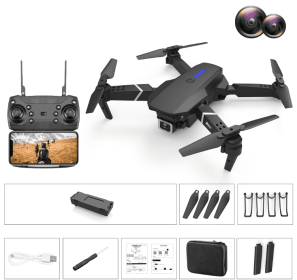 4K pixel dual camera switch airplane toy (Option: Black 4K Dual cameras)
