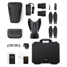 Unlimited Professional Aerial Photography UAV Aerial Photographer 4K HD V-twin Rotor (Option: Official suit)