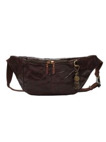 Leather Vintage Plant-tanned Cow Leather Crossbody Bag (Color: Coffee)