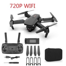 Folding high-definition aerial quadcopter (Option: Black 720P)