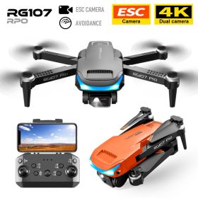 Obstacle Avoidance UAV HD 4K Dual Camera Optical Flow Positioning (Option: Orange-Triplate)