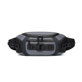 Men's Oxford Multifunctional Chest Bag (Color: Dark Grey)