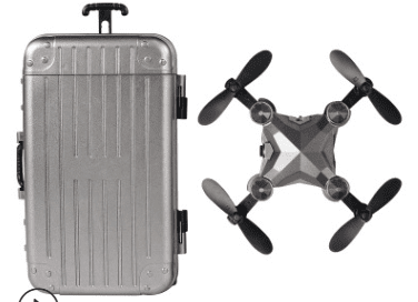 Suitcase Mini Drone Folding Aerial Photo Remote Control Plane (Option: No Aerial)