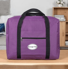 Oxford Fabric Travel Storage Bag High Capacity (Option: Purple-57x27x50cm)