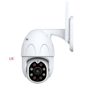 Outdoor waterproof graffiti surveillance camera (Option: White-1080P add 64G-UK)