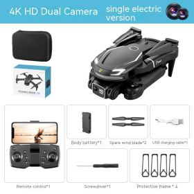 Long Endurance Fixed Height Four-axis Toy (Option: Black Double Camera Color Box-2 Battery)