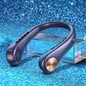 Lazy Portable Hanging Neck Fan Usb Rechargeable Electric Fan (size: Five Digital Display)