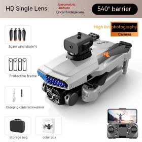 UAV Obstacle Avoidance Remote Control Toy (Option: D6 Gray Single Camera-Style 2)