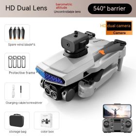 UAV Obstacle Avoidance Remote Control Toy (Option: D6 Gray Dual Camera-Style 3)